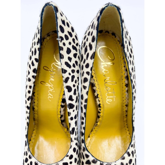 Charlotte Olympia Chantelle Cheetah Platform BlockHeel Pumps NWOT 37.5 - Picture 8 of 8